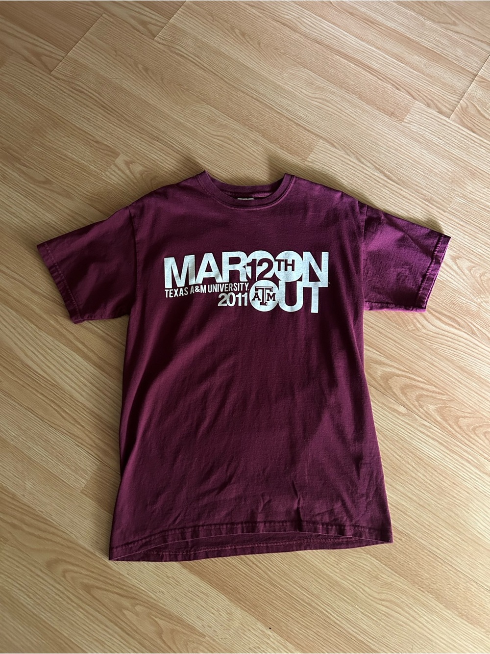 Gildan Texas A&M University Maroon Out T-Shirt Medium